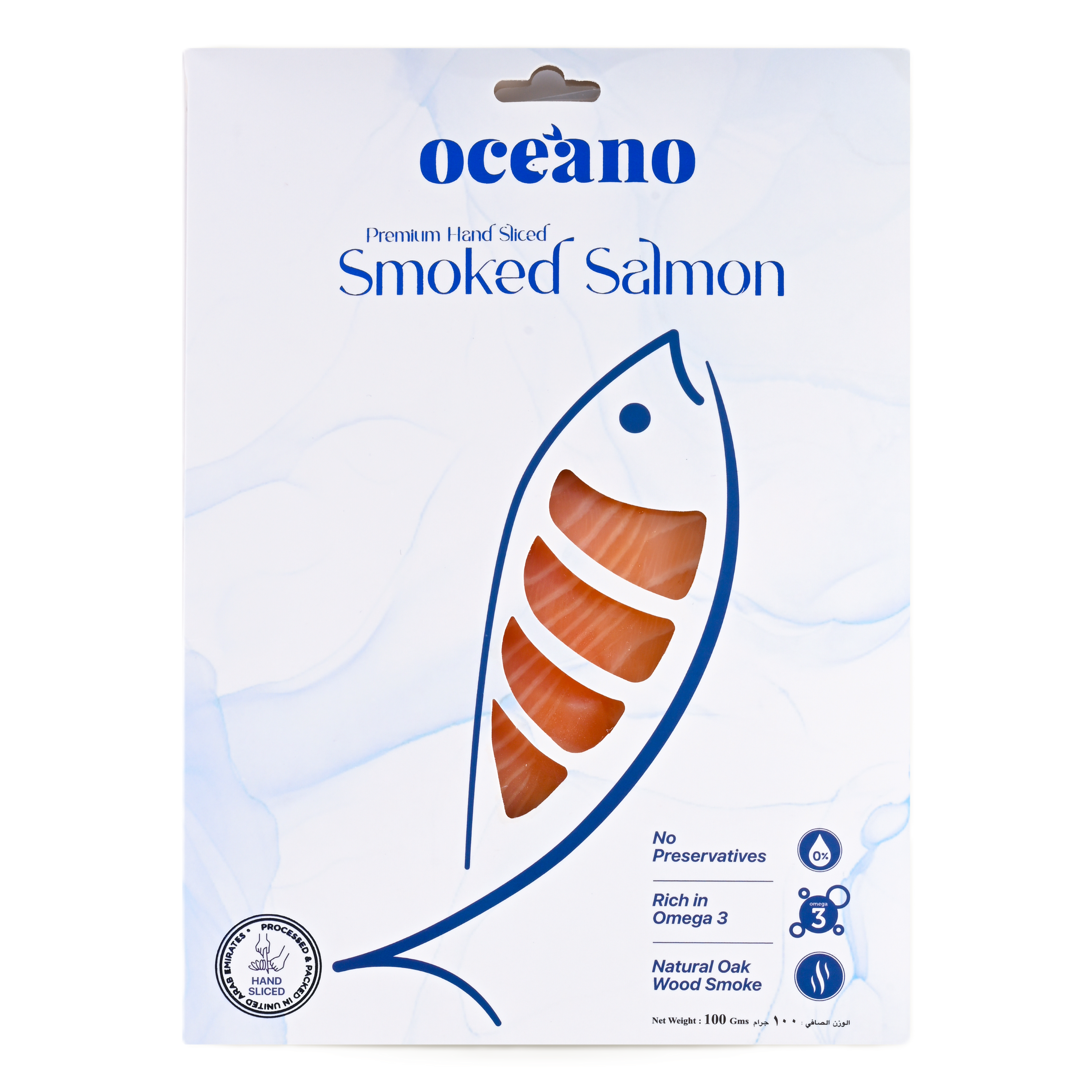 Premium Hand Sliced Smoked Salmon - 100 Gms