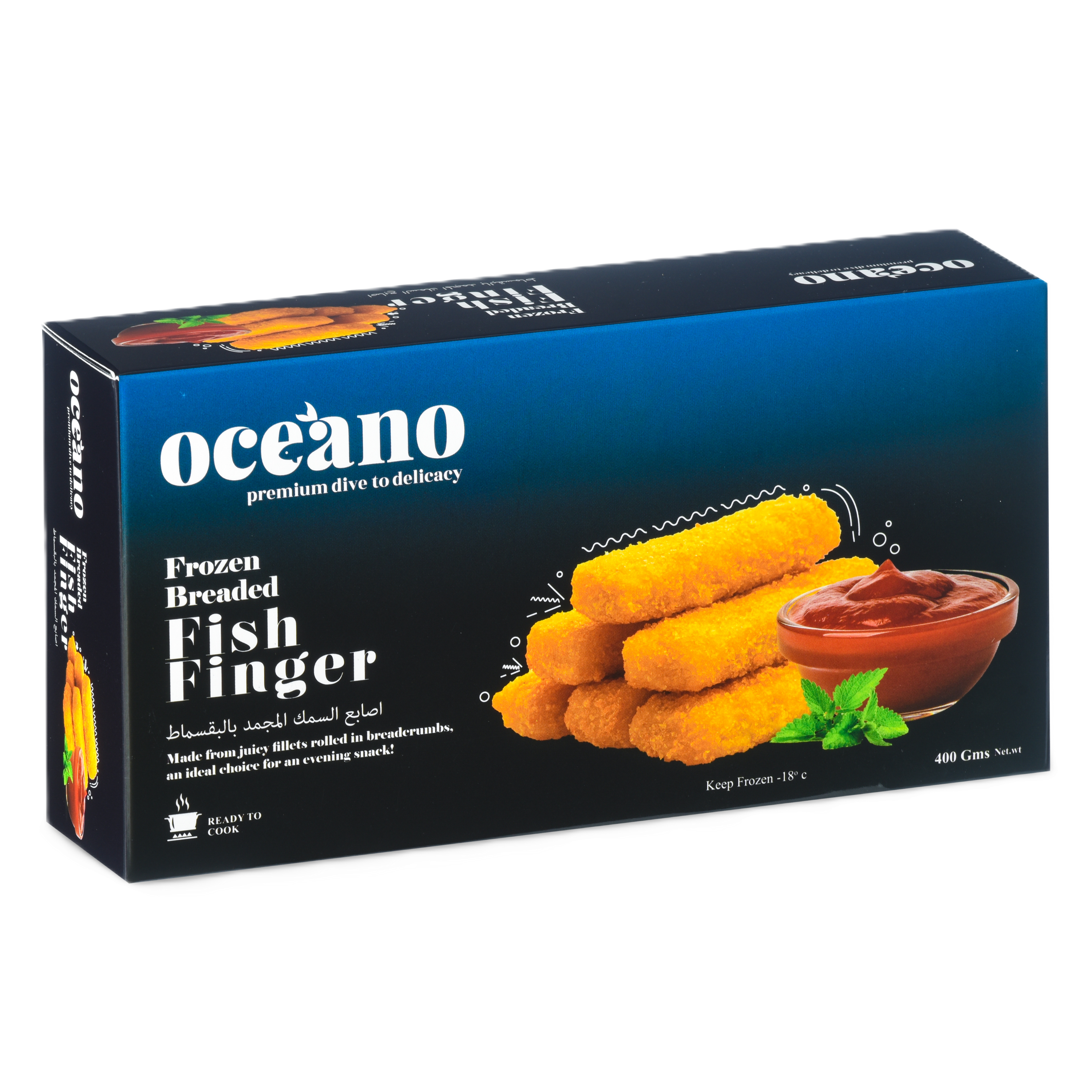 Frozen Breaded Fish Fingers - 400 Gms