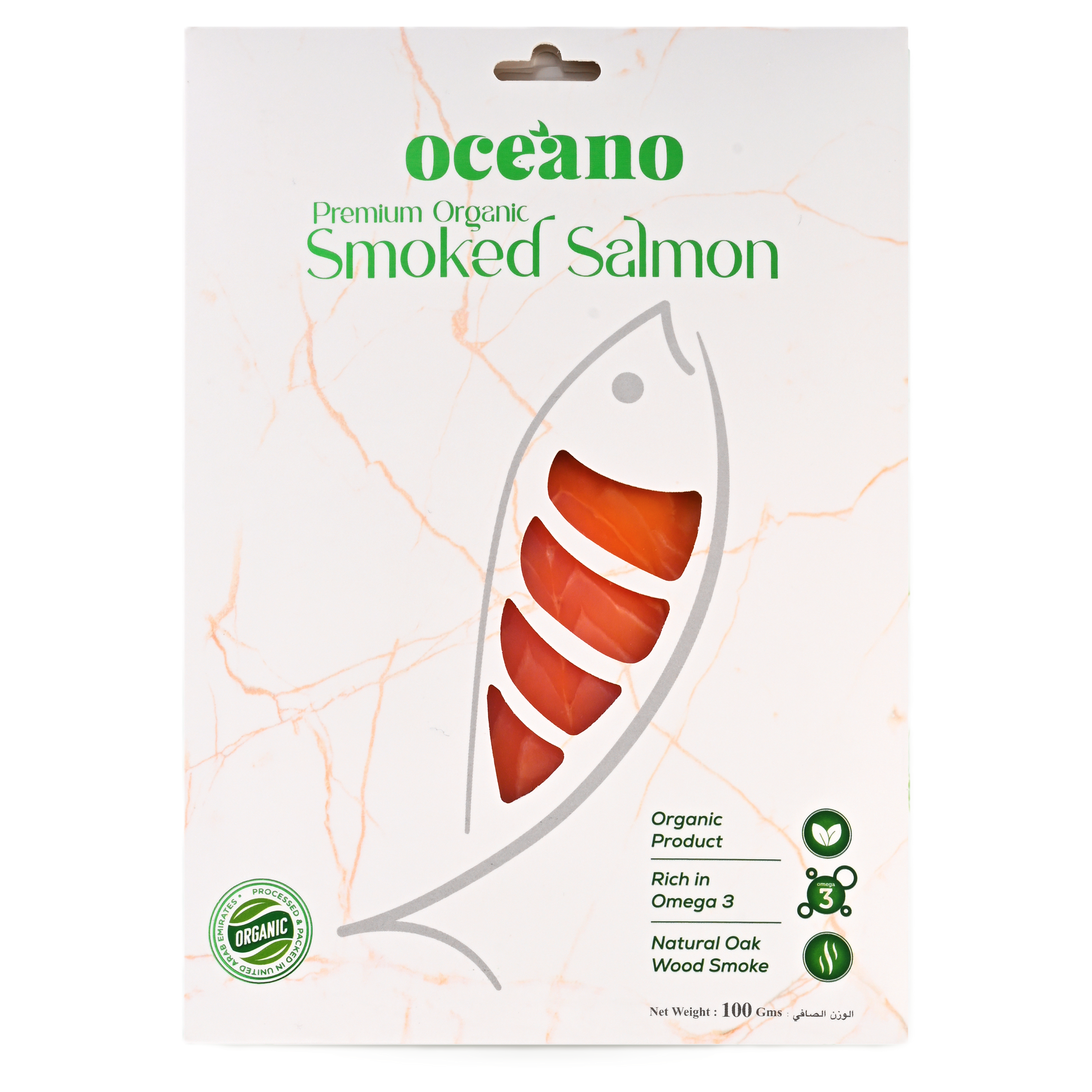 Premium Organic Smoked Salmon  - 100 Gms